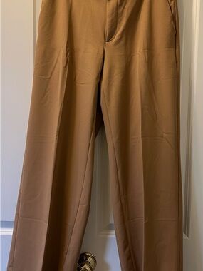 Banana Republic Women’s Wide Leg Sculpted Dress Trouser Pants Camel Tan 6P NWT!